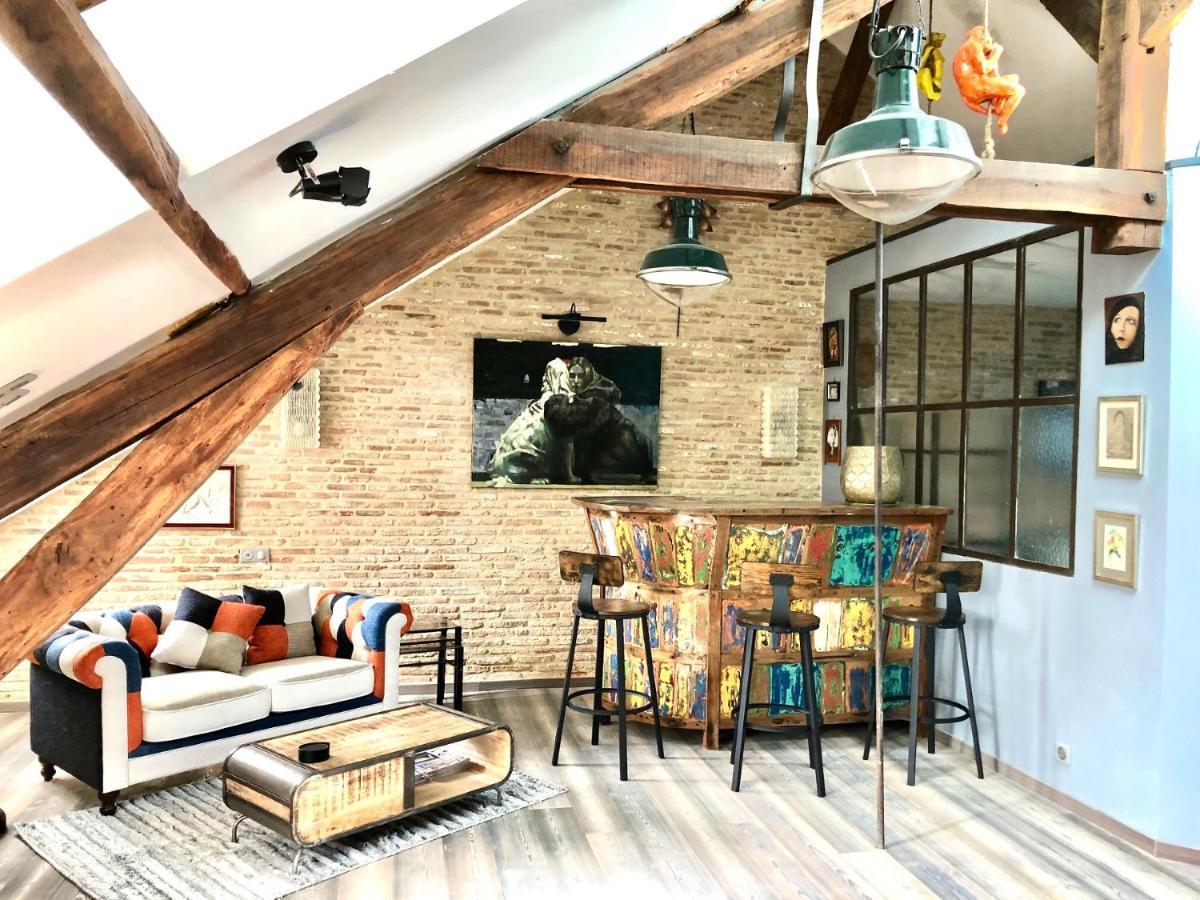 In Sarlat Luxury Rentals, Medieval Center - Loft Stella Matutina -2P-Ascenseur-Climatisation Eksteriør billede